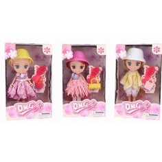 Кукла ABtoys Цветочная фантазия Мини с аксессуарами, 3 вида в коллекции