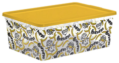 Коробка Полимербыт Миньоны для хранения желтая 10 л 370 x 260 x 140 мм