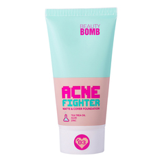 Тональный крем для лица Beauty Bomb Matte & Cover foundation Acne fighter тон 03 25 г