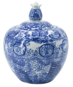 Ваза с крышкой Glasar 20x20x26 см ГЛАСАР