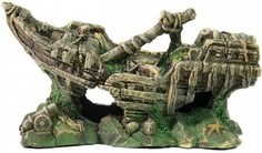 Декорация для аквариума, для террариума Deksi Корабль 501, пластик, 22х11х13 см, 1 шт