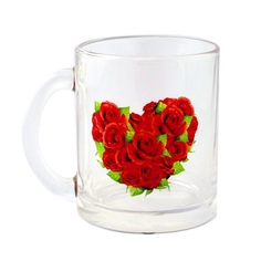 Кружка Цветы Букет, 350 мл, стекло Stor 304242