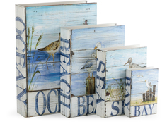 Шкатулки в виде книг, набор 4 предмета 27x8x38см Glasar 29-512 ГЛАСАР