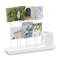 Панно для фотографий GALA белый мрамор Umbra