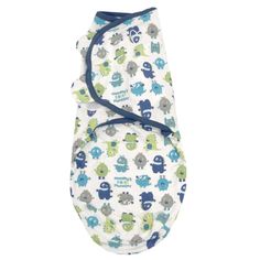 Конверт Swaddleme синий/монстрики2, 54580 размер S/M Summer Infant