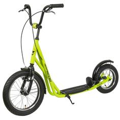 Самокат Novatrack внедорожный City Line неоновый зеленый 16STAMPN1CL.LM20