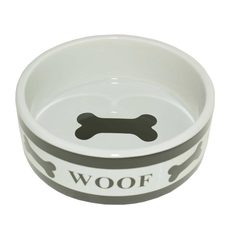 Миска Dogman керамическая Косточки N2, 0,79 л