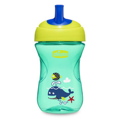 Чашка-поильник Chicco Advanced Cup с трубочкой, 12мес+, 266 мл.,голубой арт. 340728868