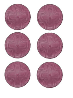 Набор тарелок, тарелка обеденная Идиллия Лилак 25 см 6 штук Luminarc