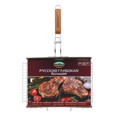 Решетка-гриль Пикничок Русская, глубокая, 400х260х50 мм, 1 шт.