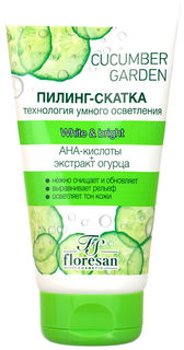 Пилинг-скатка для лица Floresan Cucumber Garden White & Bright 150мл