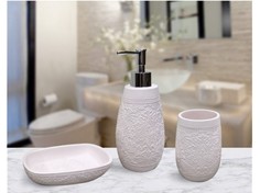 Набор для ванной комнаты "Sofi dе Marko №7", цвет: пудра