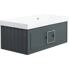 Тумба с раковиной La Fenice Cubo Grigio серый 90 No Brand