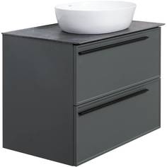 Тумба со столешницей La Fenice Elba Grigio TWIN серый 80 No Brand