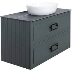 Тумба со столешницей La Fenice Cubo Grigio TWIN серый 90 No Brand