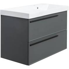 Тумба с раковиной La Fenice Elba Grigio TWIN серый 90 No Brand