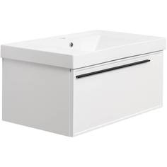 Тумба с раковиной La Fenice Elba Bianco белая 80 No Brand