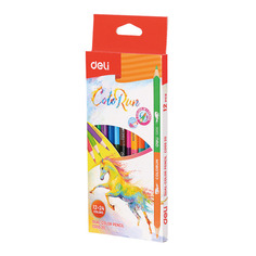 Упаковка карандашей цветных Deli ColoRun EC00520 EC00520 липа 24 цв. 12шт
