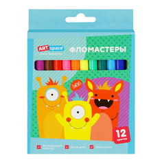 Фломастеры ArtSpace Монстрики 12 цветов
