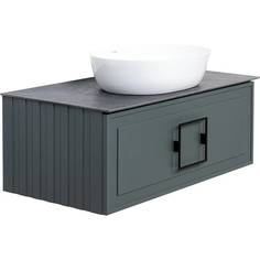 Тумба со столешницей La Fenice Cubo Grigio серая 80 No Brand