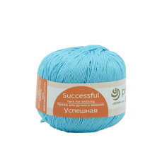 Пряжа Пехорка Успешная 50 г, 220 м (мерс. хлопок) (223-Светлая бирюза), 10 мотков