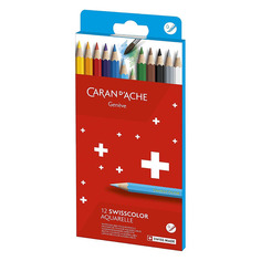 Карандаши цветные Carandache Swisscolor 1285.812 1285.812 дерево 2.8мм 12шт