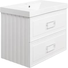 Тумба с раковиной La Fenice Cubo Bianco TWIN белый 80 No Brand