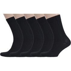 Комплект носков мужских RuSocks 5-М-340/1 черных 31