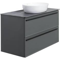 Тумба со столешницей La Fenice Elba Grigio TWIN серый 100 No Brand