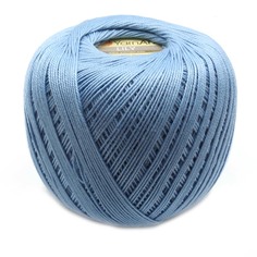 Пряжа YarnArt Lily, 50 г, 225 м (100% хлопок) (0551 голубой), 8 мотков