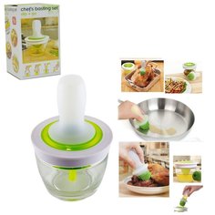 Масленка с силиконовой кисточкой-дозатором Chefs Basting Set Dip&Go Good Store24
