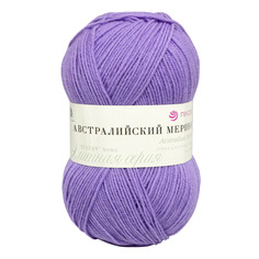 Пряжа Пехорка Австралийский меринос, 100 г, 400 м (389-Светлая фиалка), 5 мотков