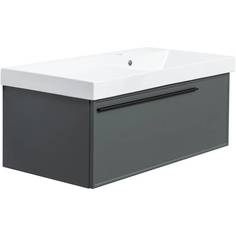 Тумба с раковиной La Fenice Elba Grigio серый 90 No Brand