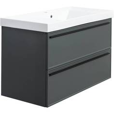 Тумба с раковиной La Fenice Elba Grigio TWIN серый 100 No Brand