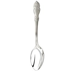 Ложка Кольчугинский мельхиор столовая Серебряная роза посеребренная матированная