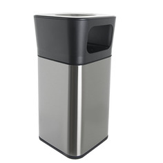 Урна уличная квадратная, пепельница, JAH-3221, 20л Foodatlas