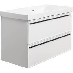 Тумба с раковиной La Fenice Elba Bianco TWIN белый 100 No Brand
