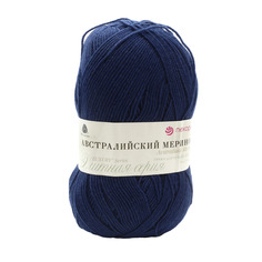 Пряжа Пехорка Австралийский меринос, 100 г, 400 м (571-Синий), 5 мотков