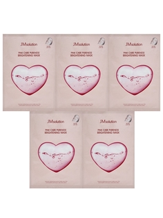 Маска для лица JM SOLUTION Pink Care Pureness Brightening Mask осветляющая 5 шт.х30 мл