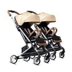 Прогулочная коляска для двойни GUGAS PLUS 2022 twins бежевый