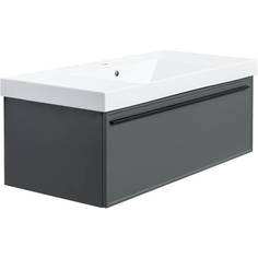 Тумба с раковиной La Fenice Elba Grigio серый 100 No Brand