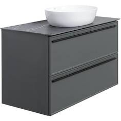 Тумба со столешницей La Fenice Elba Grigio TWIN серый 90 No Brand