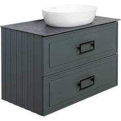 Тумба со столешницей La Fenice Cubo Grigio TWIN серый 80 No Brand