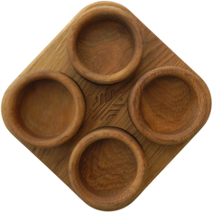 Набор соусников Bark Wood Sauce 01-07-033 Дуб