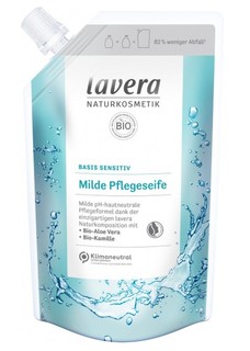 Жидкое мыло Lavera Basis Sensitiv для деликатного для очищения рук, рефил, 500 мл