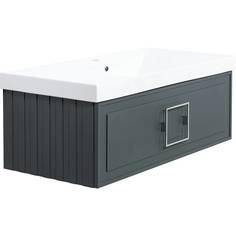 Тумба с раковиной La Fenice Cubo Grigio серый 100 No Brand