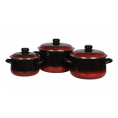 Кастрюля Стальэмаль 11,5 л красный