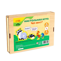 Развивающая игрушка Лесная мастерская Чей хвост?, деревянный