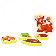 Игрушка для купания Крошка Я Пазлы Лесные зверята 5302616