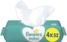 Салфетки влажные Pampers Sensitive детские 208шт